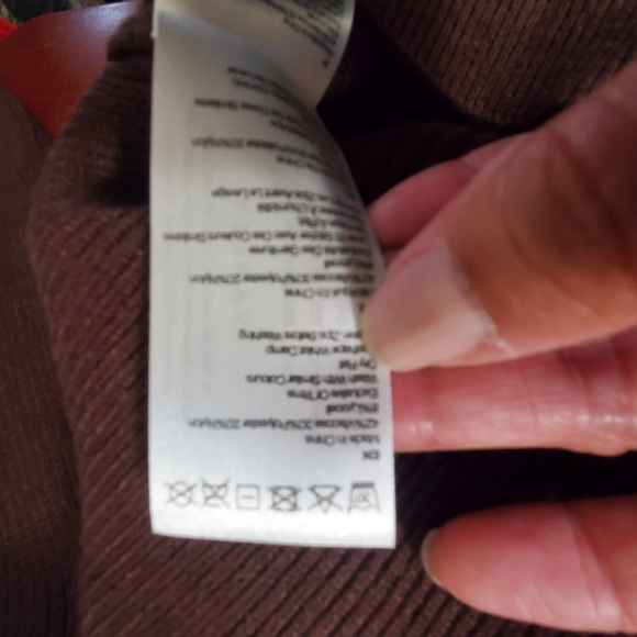 Varley Enrico Zip-through Ribbed Knit Jacket Coffee Bean Relaxed - Picture 12 of 13